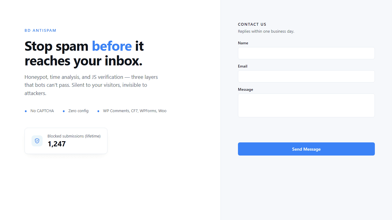 BD AntiSpam — product demo