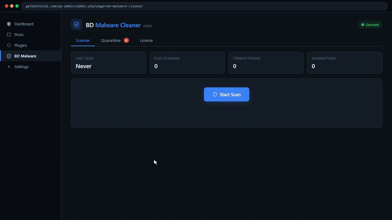 BD Malware Cleaner — product demo