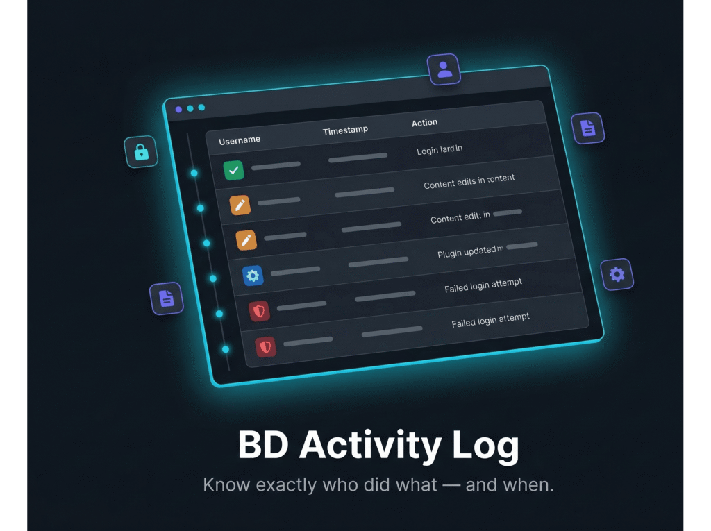bd activity log, activity log plugin wordpress