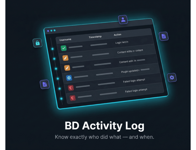 bd activity log, activity log plugin wordpress
